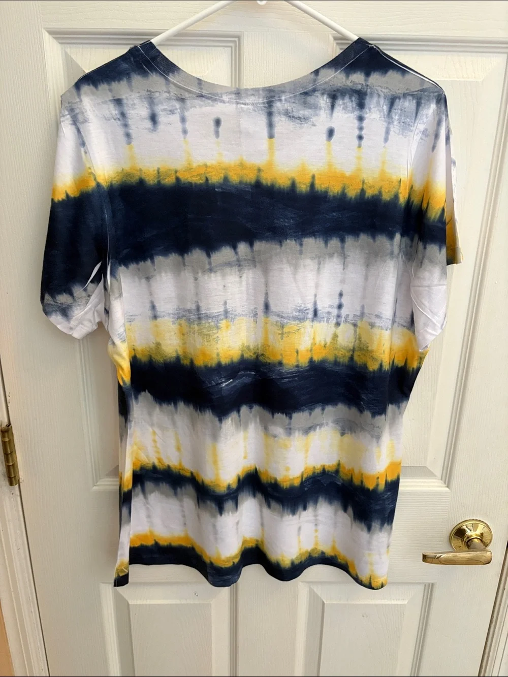 WVU Mountaineers Tie-Dye T-Shirt - Navy, Gold & White NWT size 2x - very soft! - Picture 7 of 7